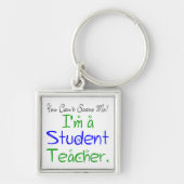 Grappig dat je me niet kan schelen dat ik leraar b sleutelhanger (Voorkant)