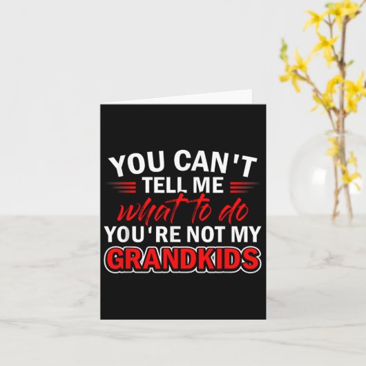 Grappig dat je me niet kunt vertellen wat je moet  kaart (Gele Bloem)