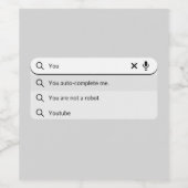 Grappig dat je me Valentijnsdag humor automatisch  Wijn Etiket (Enkel label)