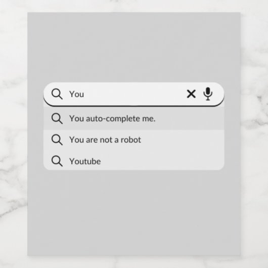 Grappig dat je me Valentijnsdag humor automatisch  Wijn Etiket (Enkel label)