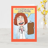 Grappig dat je meer Cake bent dan menselijke verja Kaart (Gele Bloem)