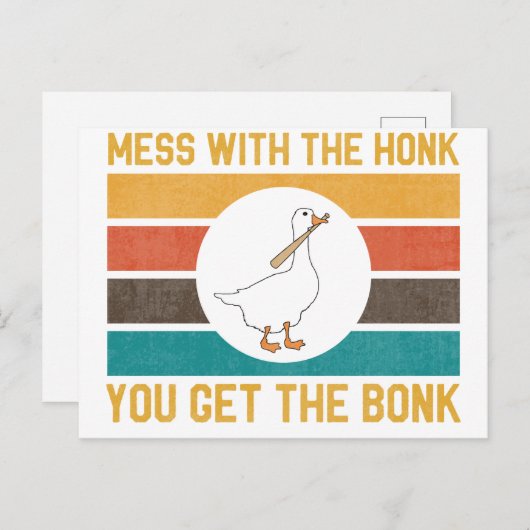 Grappig dat je met de honk de bal krijgt. briefkaart (Voorkant / Achterkant)