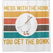 Grappig dat je met de honk de bal krijgt douchegordijn (Voorkant)