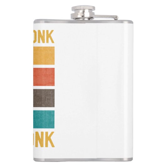 Grappig dat je met de honk de bal krijgt heupfles (Achterkant)