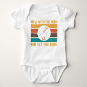 Grappig dat je met de honk de bonk krijgt romper (Voorkant)