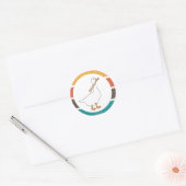 Grappig dat je met de honk de bonk krijgt ronde sticker (Envelop)