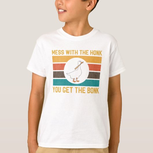 Grappig dat je met de honk de bonk krijgt t-shirt (Voorkant)