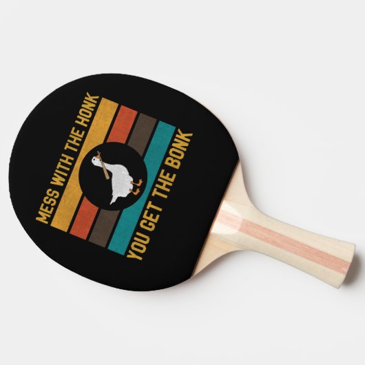 Grappig dat je met de honk de bonk krijgt tafeltennisbatje (Zijkant)