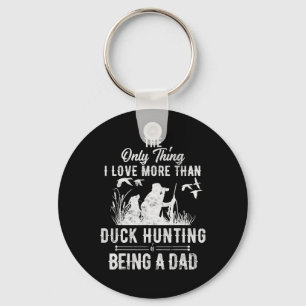 Grappig dat je met pap Dog Gift voor duck Hunt jaa Sleutelhanger
