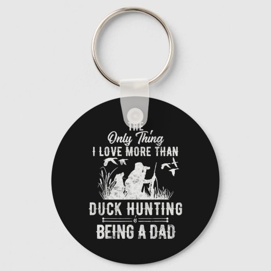 Grappig dat je met pap Dog Gift voor duck Hunt jaa Sleutelhanger (Voorkant)