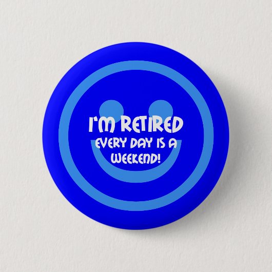 Grappig dat je met pensioen gaat ronde button 5,7 cm (Voorkant)