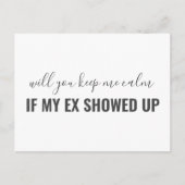 Grappig dat je mijn bruidsmeisje eenvoudig bent uitnodiging briefkaart (Voorkant)