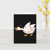 Grappig dat je mijn hart laat toeteren Gans Hart V Kaart (Gele Bloem)