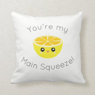 Grappig dat je mijn hoofdplein bent, Kawaii Lemon Kussen