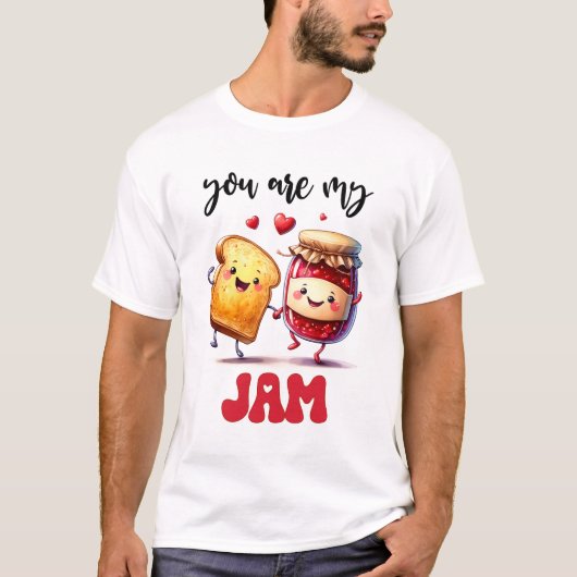 Grappig dat je mijn jam punny Valentijn bent T-shirt (Voorkant)