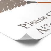 Grappig dat je moeder hier niet werkt poster (Hoek)