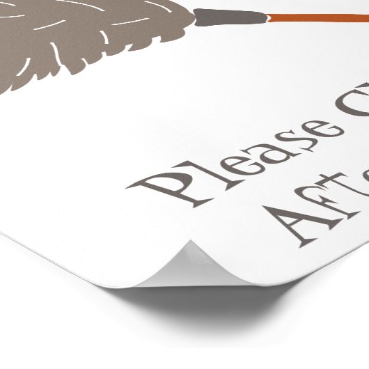 Grappig dat je moeder hier niet werkt poster (Hoek)