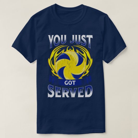 Grappig dat je net volleybal serveer pret t-shirt (Design voorkant)