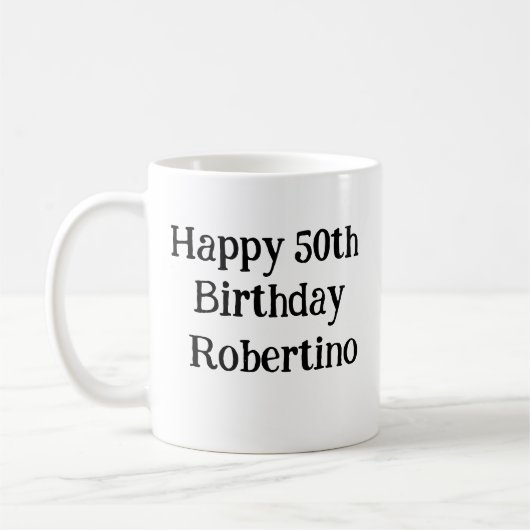 Grappig dat je niet klassiek bent, maar oud 50ste  koffiemok (Links)