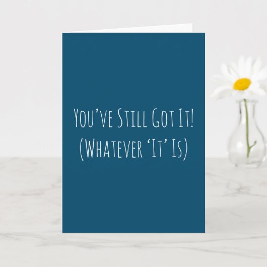 Grappig dat je nog jarig bent kaart (Kleine Plant)