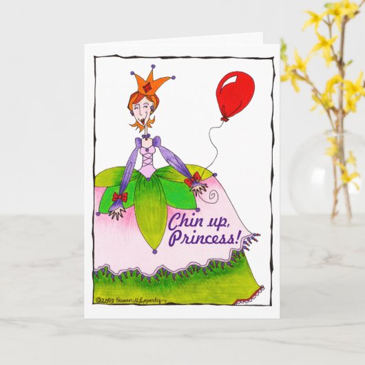 Grappig dat je prinses opvoedt kaart (Gele Bloem)