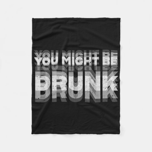 Grappig dat je  retro Drink wordt Fleece Deken (Voorkant)