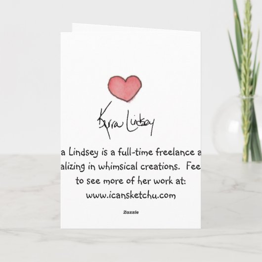 Grappig dat je speciaal denkt aan je Rock Kaart (Achterkant)