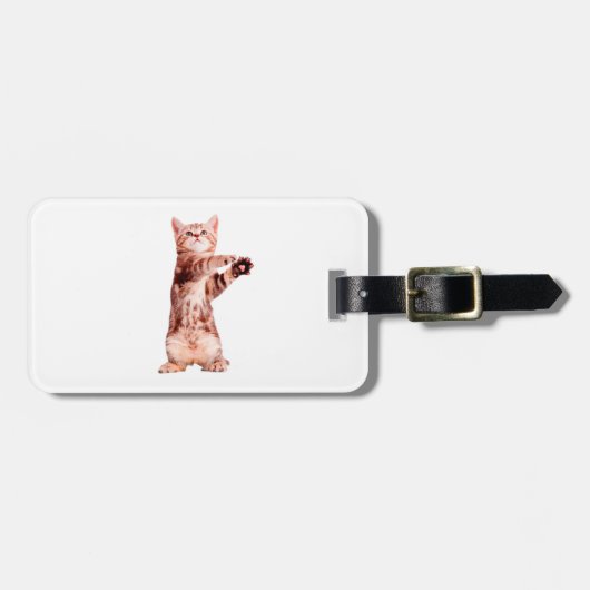 Grappig dat je speelse kitten hebt bagagelabel (Voorkant horizontaal)
