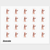 Grappig dat je speelse kitten hebt ronde sticker (Vel)