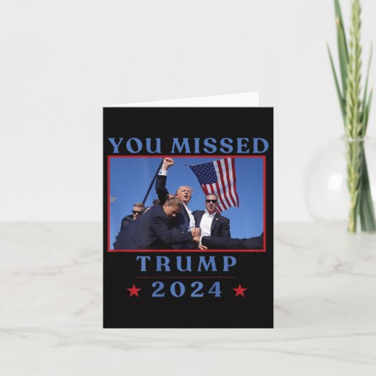 Grappig dat je Trump 2024 hebt gemist Kaart (Voorkant)