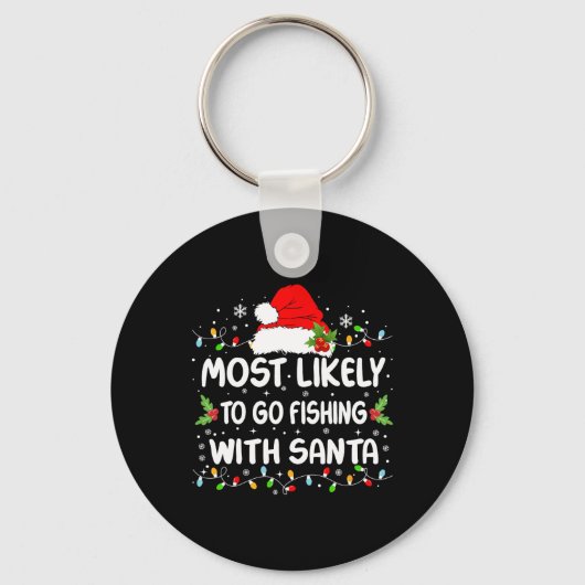 Grappig dat je waarschijnlijk Vist met kerstmis Sleutelhanger (Voorkant)