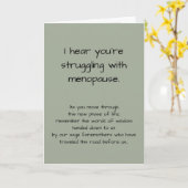 Grappig dat je worstelt met de menopauze kaart (Gele Bloem)