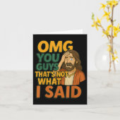Grappig dat Jezus niet zei wat de religieuze God C Kaart (Gele Bloem)