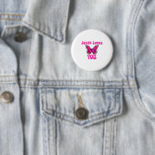 Grappig dat Jezus van je houdt Christelijke vlinde Ronde Button 5,7 Cm (In situ)