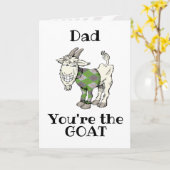 Grappig dat jij de GOAT bent Personaliseerbaar Kaart (Gele Bloem)