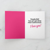 Grappig dat jij mijn Valentijn wordt? Kaart (Binnen)