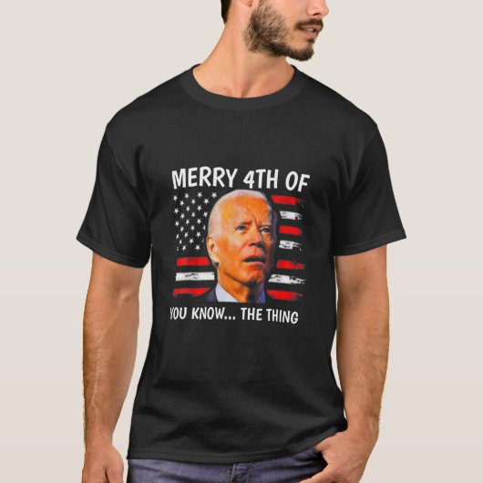 Grappig dat Joe Biden vier jaar oud van je weet... T-shirt (Voorkant)