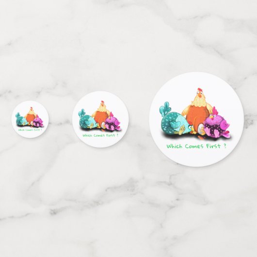 Grappig dat kippen eieren wachten tot ze naar Hatc Confetti (Voorkanten)