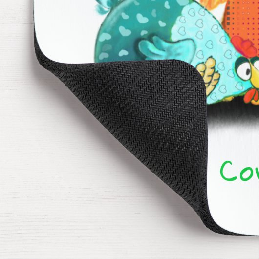 Grappig dat kippen eieren wachten tot ze naar Hatc Muismat (Hoek)