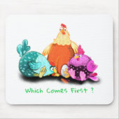 Grappig dat kippen eieren wachten tot ze naar Hatc Muismat (Voorkant)