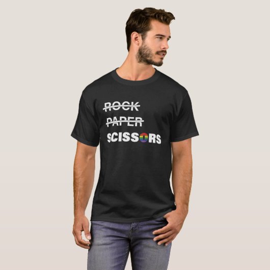 Grappig dat Lesbians niet gek worden, maar schaar T-shirt (Voorkant volledig)