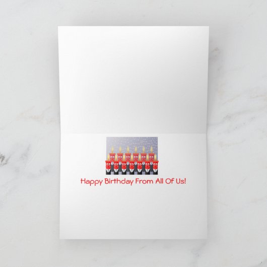 Grappig dat mensen een gelukkige verjaardag van on kaart (Binnen)