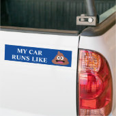 Grappig dat mijn auto loopt als een krap Bumpersti Bumpersticker (Op Truck)