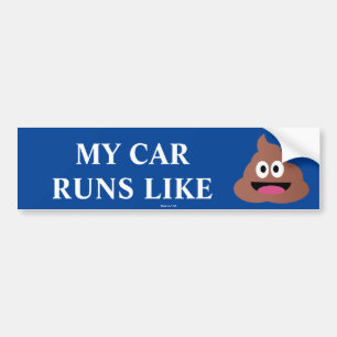 Grappig dat mijn auto loopt als een krap Bumpersti Bumpersticker