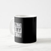 Grappig dat mijn bruidbruidegom Gi wordt. Koffiemok (Voorkant links)