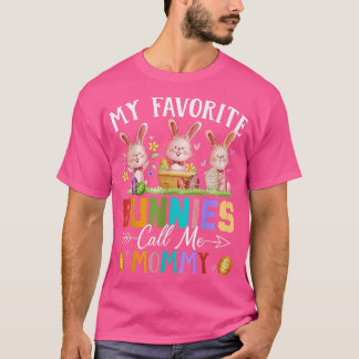 Grappig dat mijn favoriete Bunnies me mama familie T-shirt