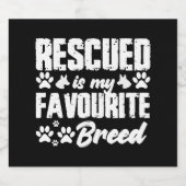 Grappig dat mijn favoriete ras wordt gered voor Ho Sparkling Wijnetiket (Enkel label)