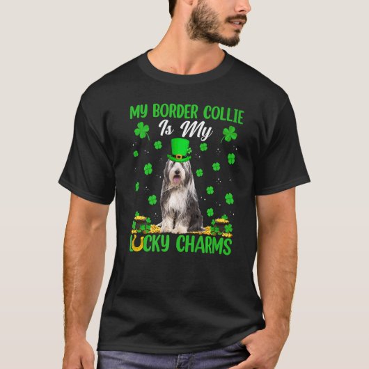 Grappig dat mijn grenzencollie mijn gelukskarretje t-shirt (Voorkant)