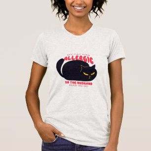 Grappig dat mijn kat allergisch was, dus de man mo t-shirt