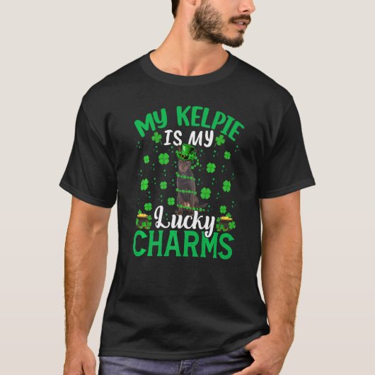 Grappig dat mijn Kelpie mijn geluk is, Kelpie St P T-shirt (Voorkant)